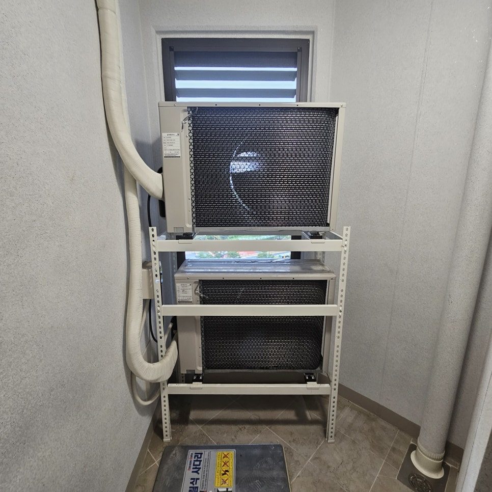 효율적인 배관 연결 및 실외기 배치