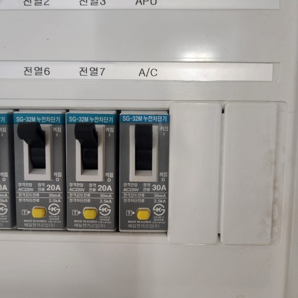 안전한 전력 공급을 위한 차단기 설치